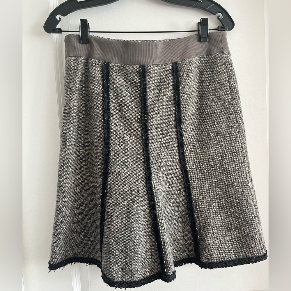 Moschino Cheap and Chic Gray and Black A-Line Skirt